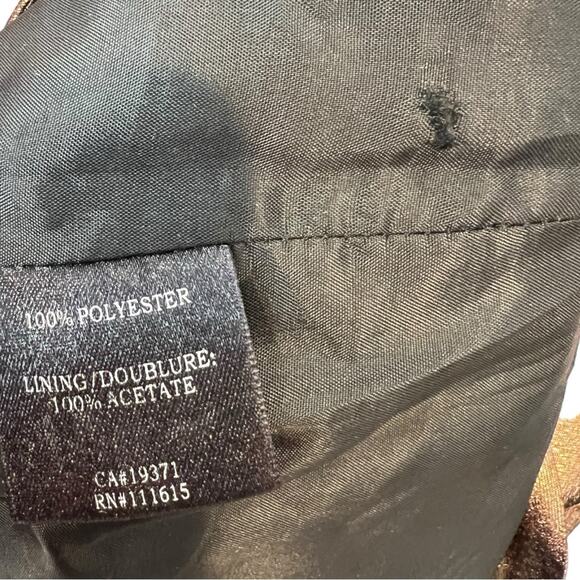 ROBERT RODRIGUEZ Metallic Mini Cocktail Dress One Shoulder Sheath Bronze Size 0 - Picture 15 of 16